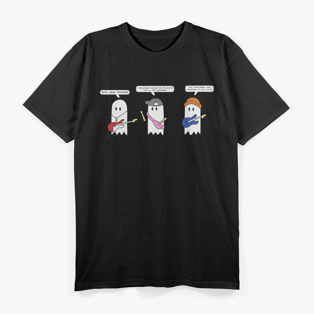 Funny Ghost Band Essential Rock Music Fan Spooky Goth Punk T-Shirt