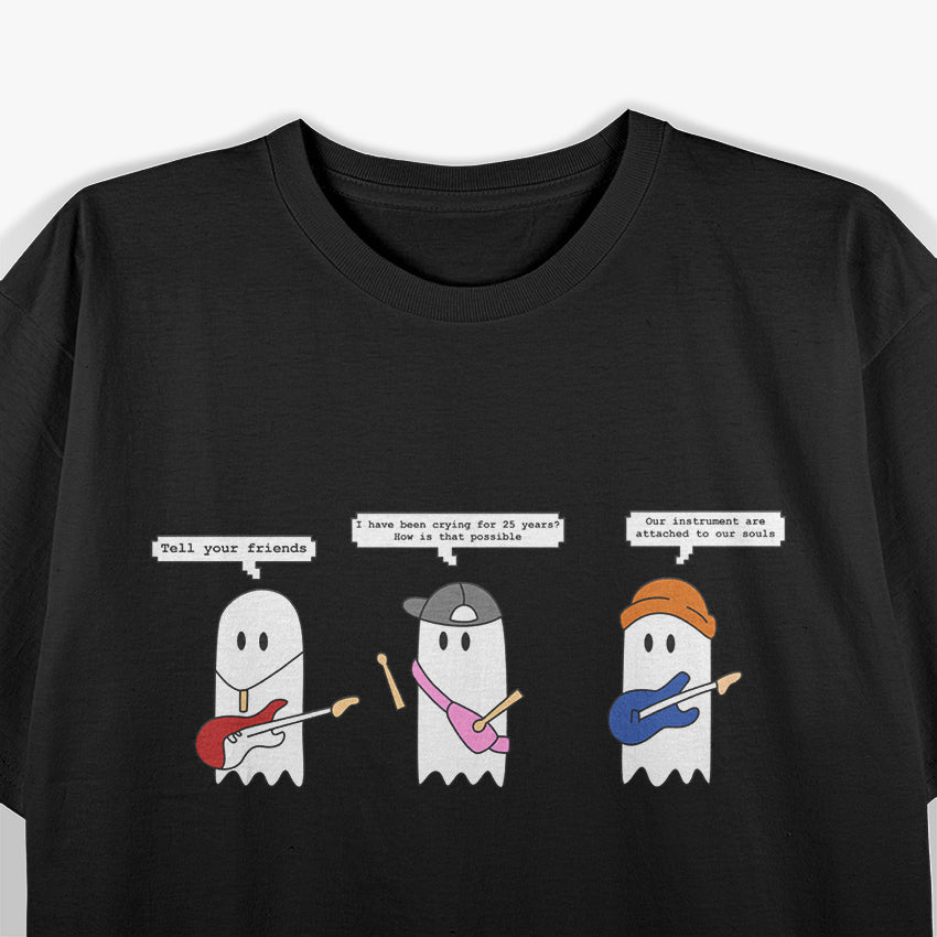 Funny Ghost Band Essential Rock Music Fan Spooky Goth Punk T-Shirt