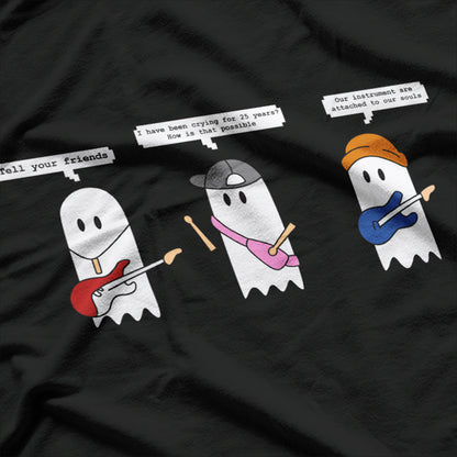 Funny Ghost Band Essential Rock Music Fan Spooky Goth Punk T-Shirt