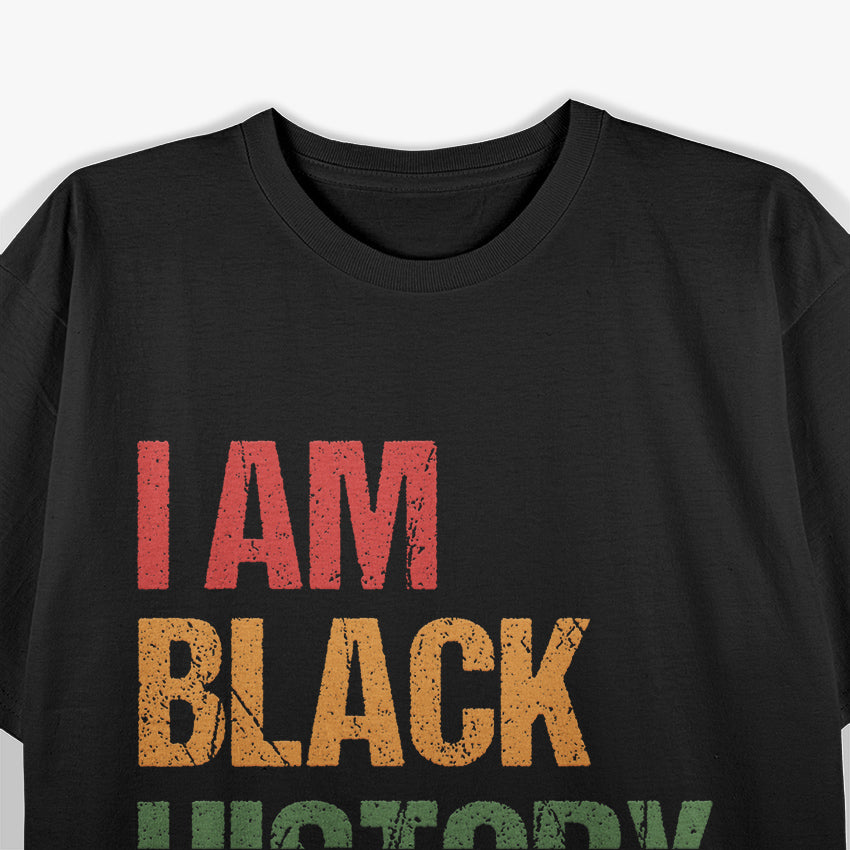 I'm Black History Month No to Racism Gift Ladies T-Shirt