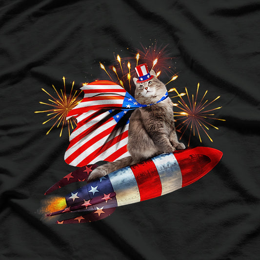 Patriotic Kitty, Purr-fect for the 4th of July T-Shirt