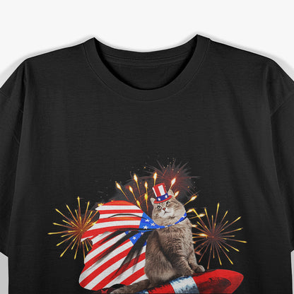 Patriotic Kitty, Purr-fect for the 4th of July T-Shirt