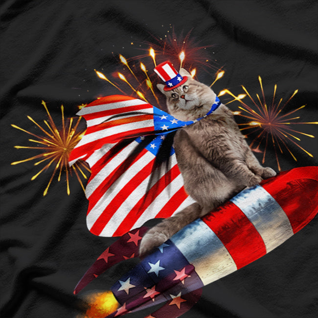 Patriotic Kitty, Purr-fect for the 4th of July T-Shirt