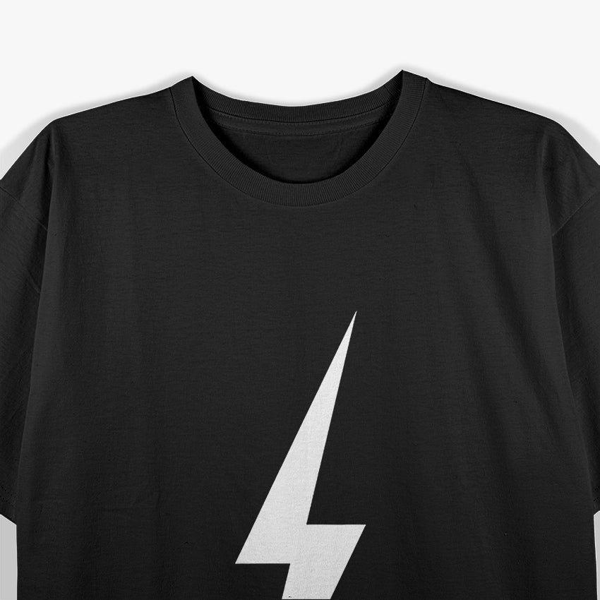 Simple Lightning Bolt: Minimalist Bold T-Shirt