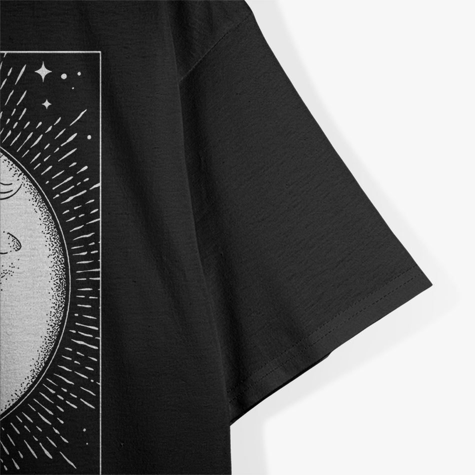 Tarot Card Black Cat Mystic Occult Witchy Spiritual Fortune T-Shirt