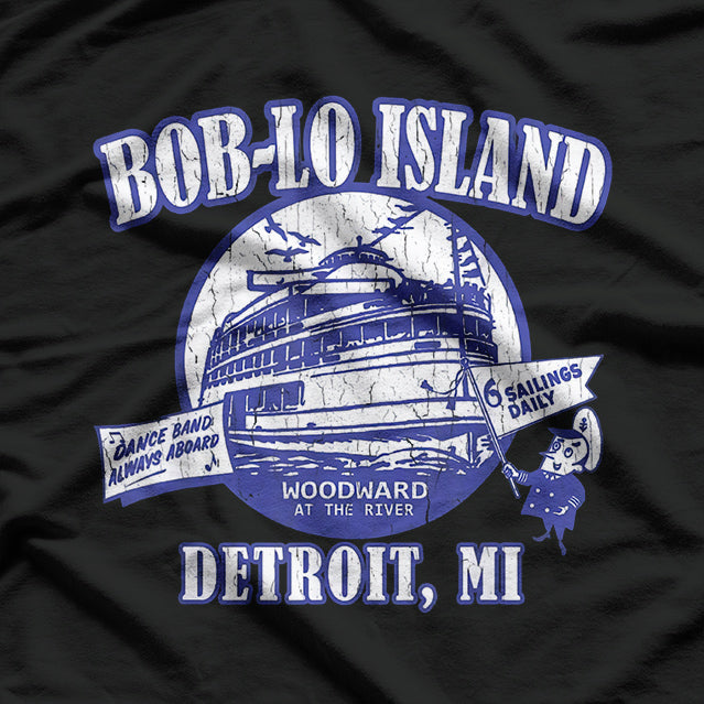Boblo Island Detroit Michigan Vintage Retro Nostalgic T-Shirt