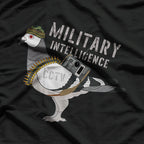 Funny Military Intelligence Birds Flies Spies Pigeon Anatomy T-Shirt