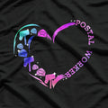 Postal Worker Heart - Delivering More Than Mail T-Shirt