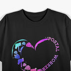 Postal Worker Heart - Delivering More Than Mail T-Shirt