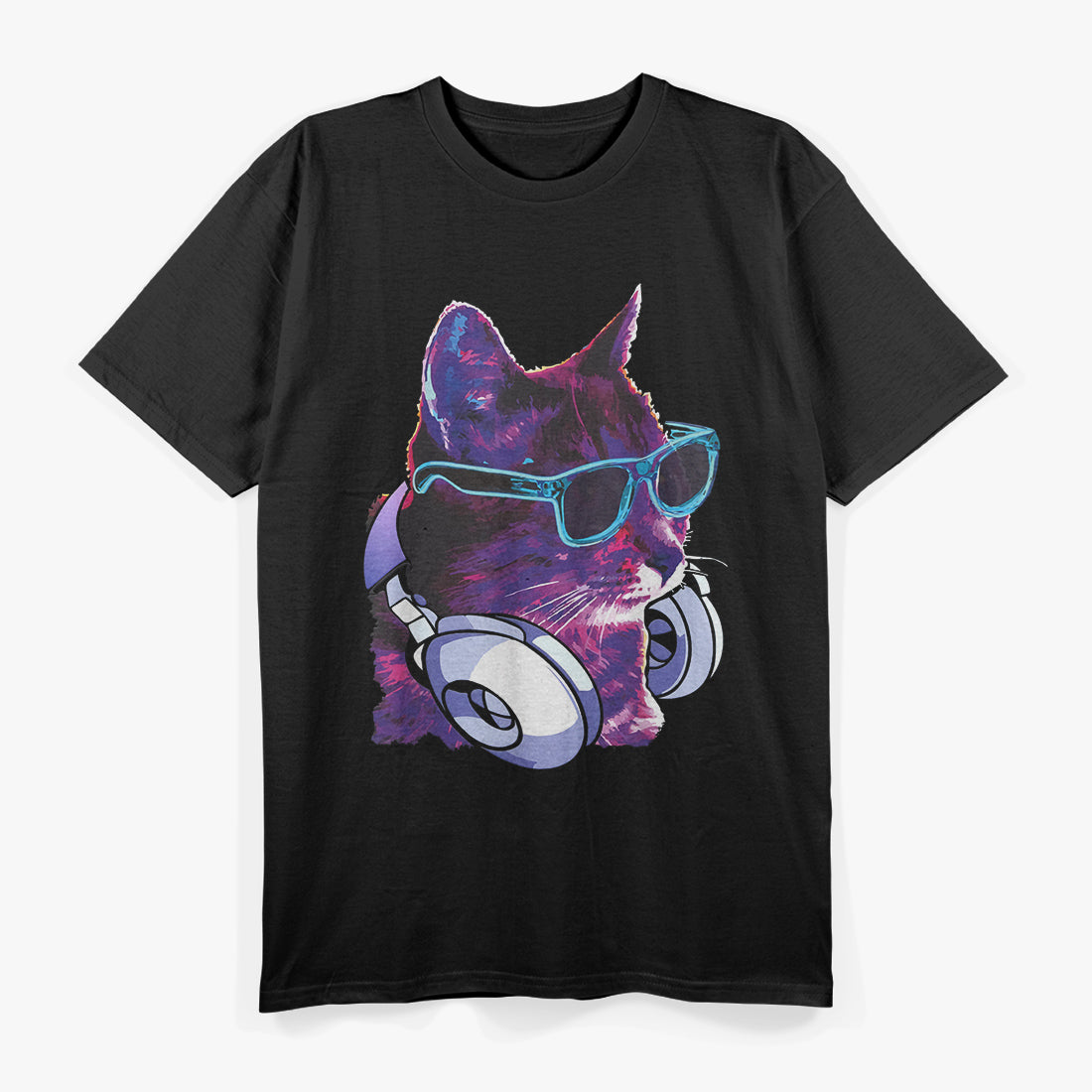 Tech House DJ Cat - Paws on the Decks T-Shirt