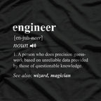 Engineer Definition - The Funny Side of Mechanical & Civil T-Shirt