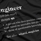 Engineer Definition - The Funny Side of Mechanical & Civil T-Shirt