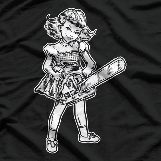 Chainsaw Girl – Vintage Horror Retro T-Shirt
