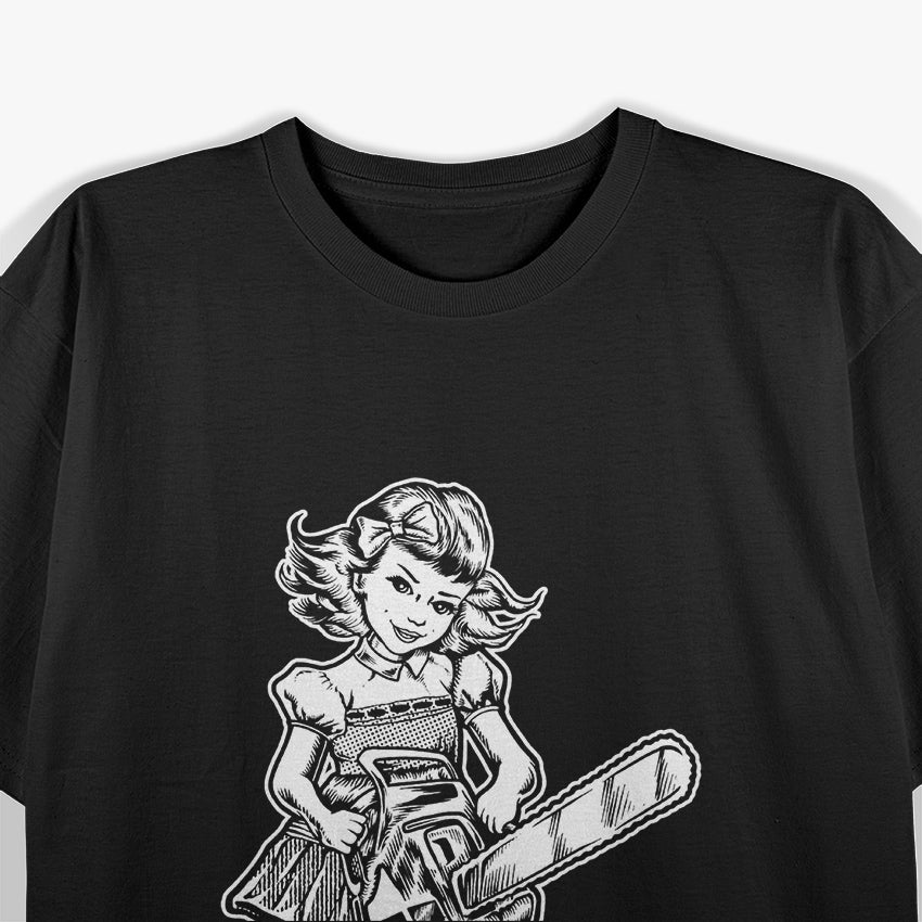Chainsaw Girl – Vintage Horror Retro T-Shirt