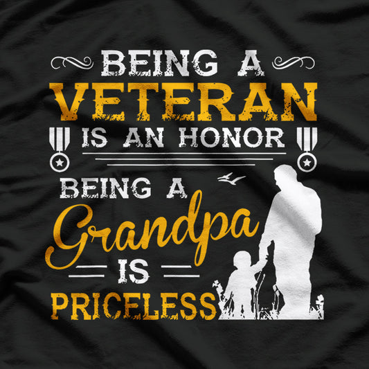 Veteran Grandpa Shirt, Gift for Grandfather T-Shirt