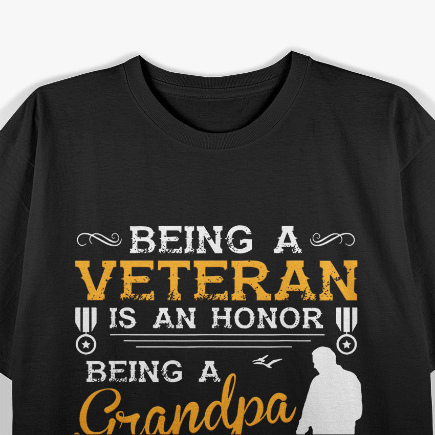 Veteran Grandpa Shirt, Gift for Grandfather T-Shirt