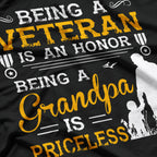 Veteran Grandpa Shirt, Gift for Grandfather T-Shirt