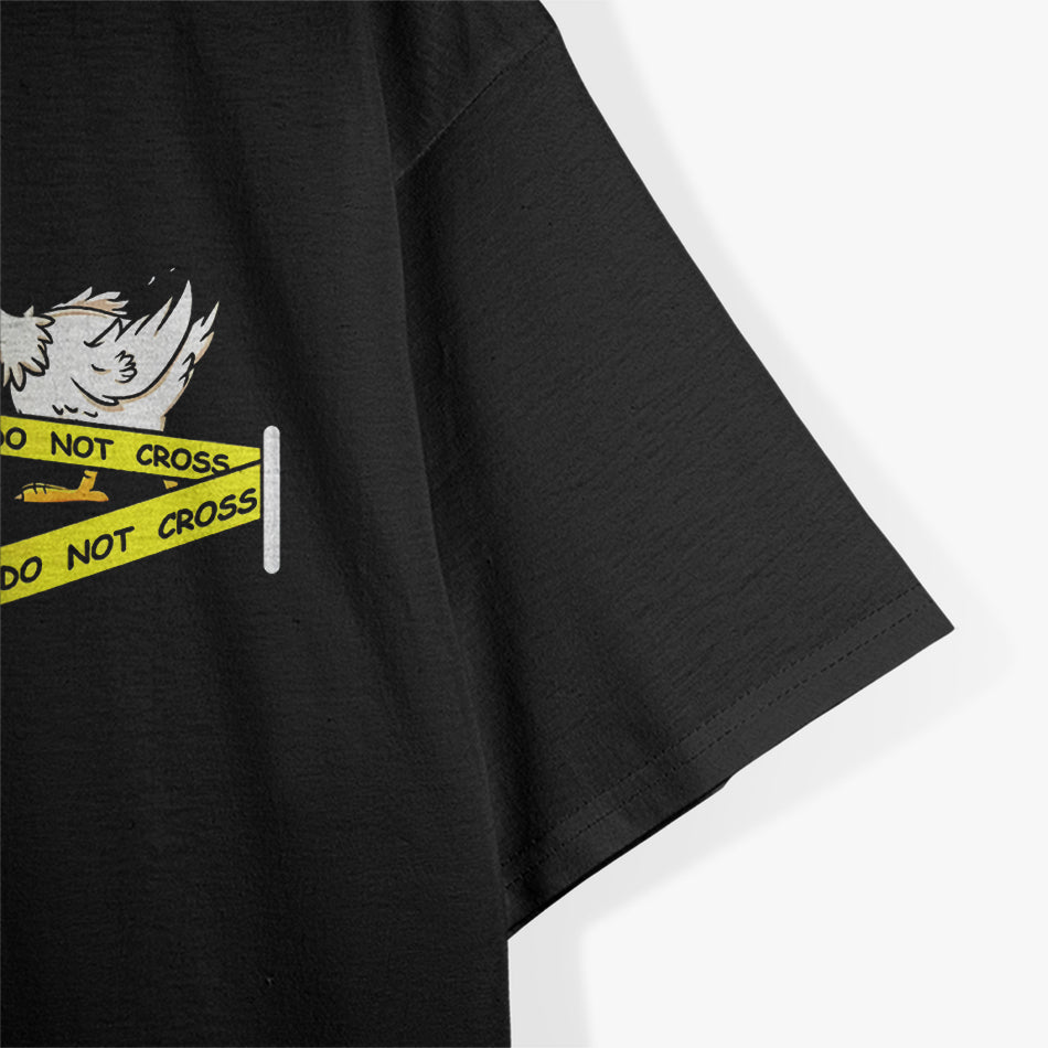 Police Line Do Not Cross Pig & Chicken Funny Food Humor T-Shirt