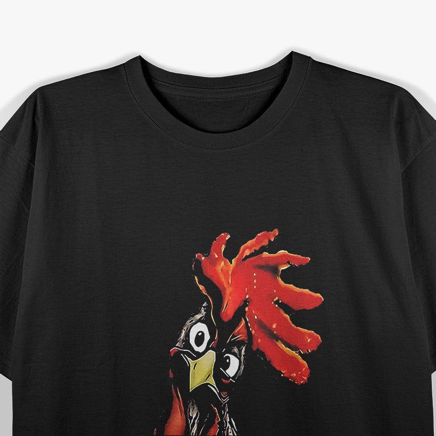 Stop Staring at My Cock, Hilarious Chicken Humor T-Shirt