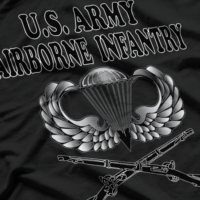 U.S. Army Airborne Infantry Military Veteran Patriot T-Shirt