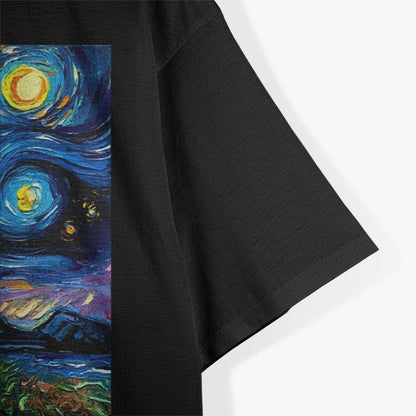 Blue Heeler Gazing At A Starry Night Scenic Pet Lover T-Shirt