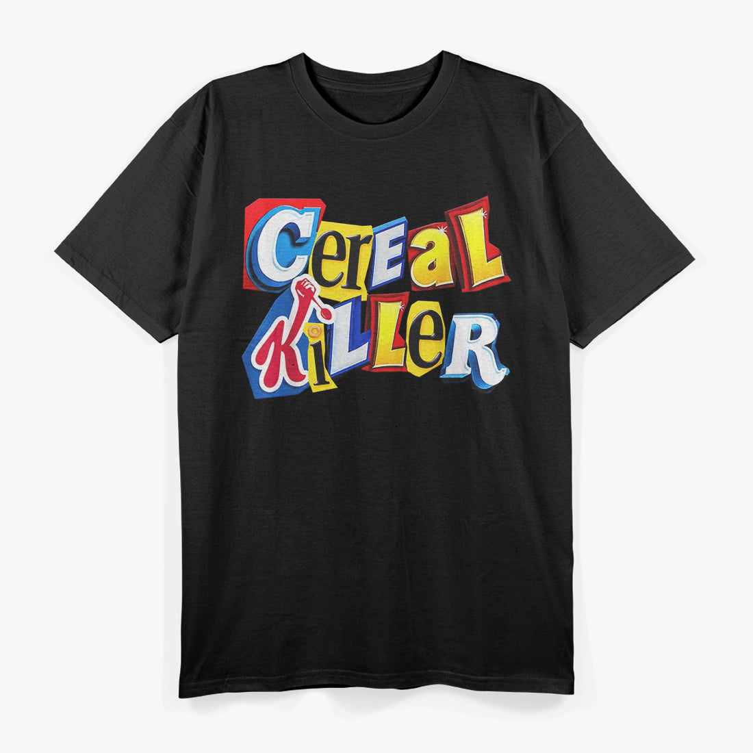 Cereal Killer Funny Horror Breakfast Parody Food Lover Humor T-Shirt
