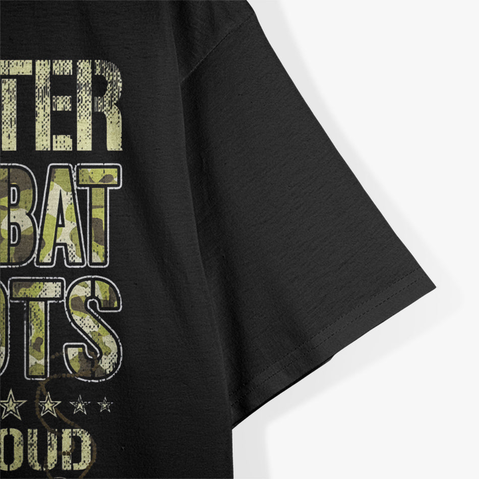 My Daughter Wears Combat Boots Proud Military Mom T-Shirt