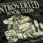Retro Proud Anti Social Member Of Introverted Book Club T-Shirt