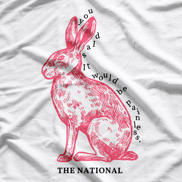 Cute Pink Rabbit Adorable Animal Lover Design T-Shirt