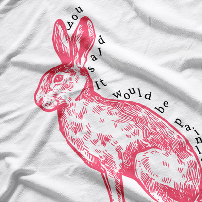 Cute Pink Rabbit Adorable Animal Lover Design T-Shirt