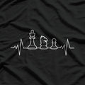 Chess Heartbeat: Master Mind Strategy T-Shirt