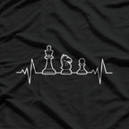 Chess Heartbeat: Master Mind Strategy T-Shirt