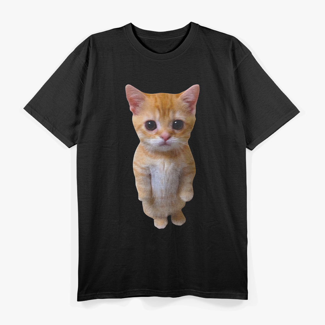 Sad Crying Cat – Funny Munchkin Kitty Meme T-Shirt