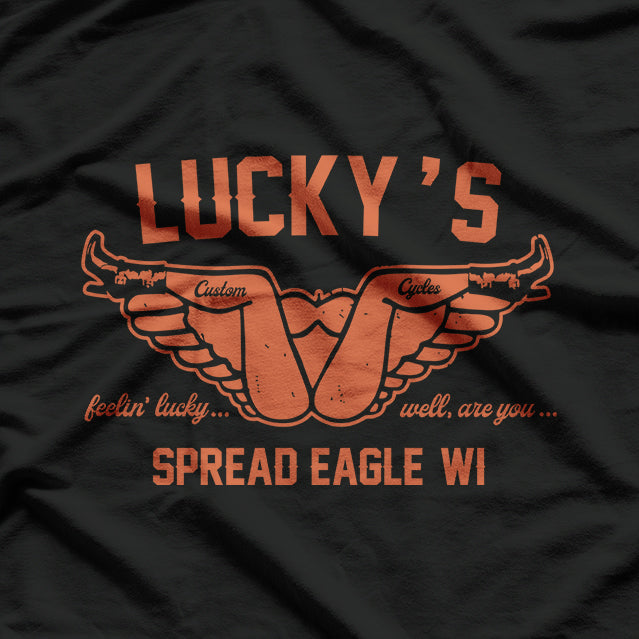 Vintage Motorcycle Lucky’s Classic Biker Ride Cruiser Retro T-Shirt