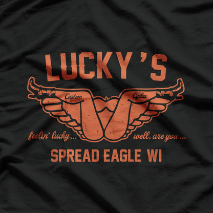 Vintage Motorcycle Lucky’s Classic Biker Ride Cruiser Retro T-Shirt