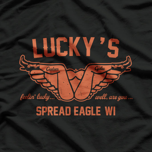 Vintage Motorcycle Lucky’s Classic Biker Ride Cruiser Retro T-Shirt