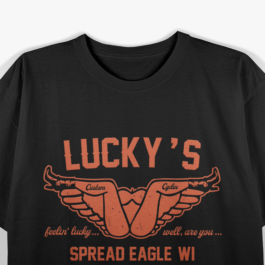 Vintage Motorcycle Lucky’s Classic Biker Ride Cruiser Retro T-Shirt