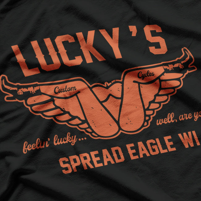 Vintage Motorcycle Lucky’s Classic Biker Ride Cruiser Retro T-Shirt