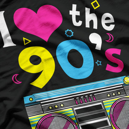 I Love the 90s: Retro Nostalgia T-Shirt