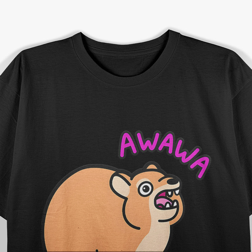 AWAWA Rock Hyrax – Cute & Funny Animal Lover T-Shirt