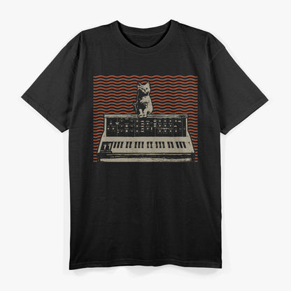 Analog Modular Synthesizer Cat Lover Music Producer Electronic T-Shirt