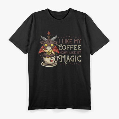 I Like My Coffee How I Like My Magic Creepy Baphomet T-Shirt