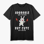 Adorable but Psycho – Cute & Crazy Bunny Meme T-Shirt