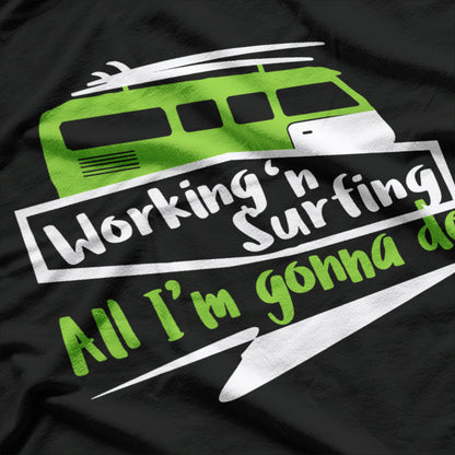 Surfing Vans: Working and Surfing Lifestyle T-Shirt