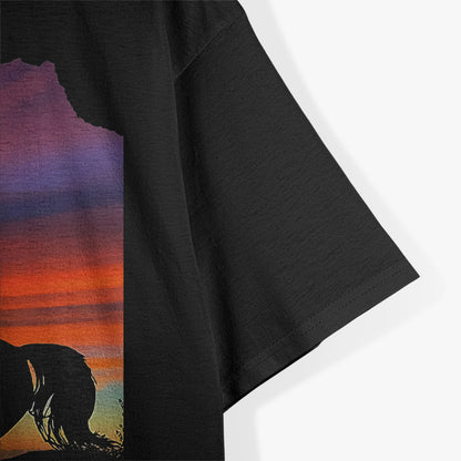 Arabian Majesty: Elegant Horse Silhouette T-Shirt