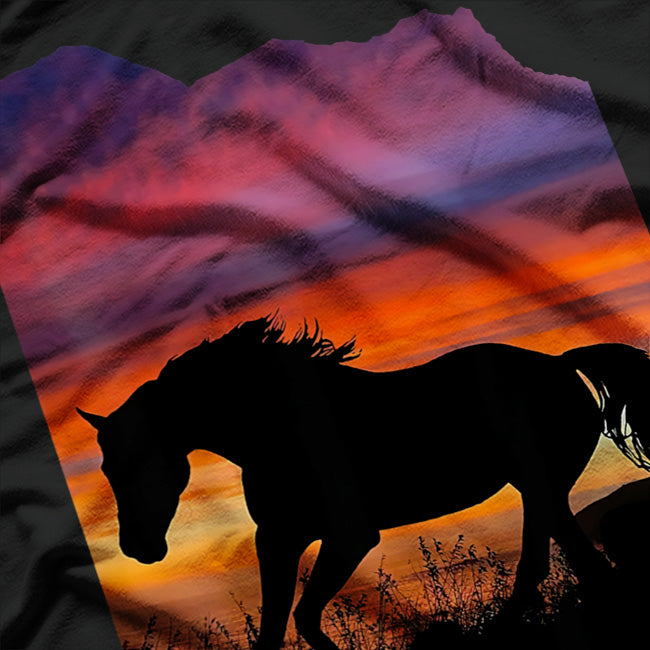 Arabian Majesty: Elegant Horse Silhouette T-Shirt