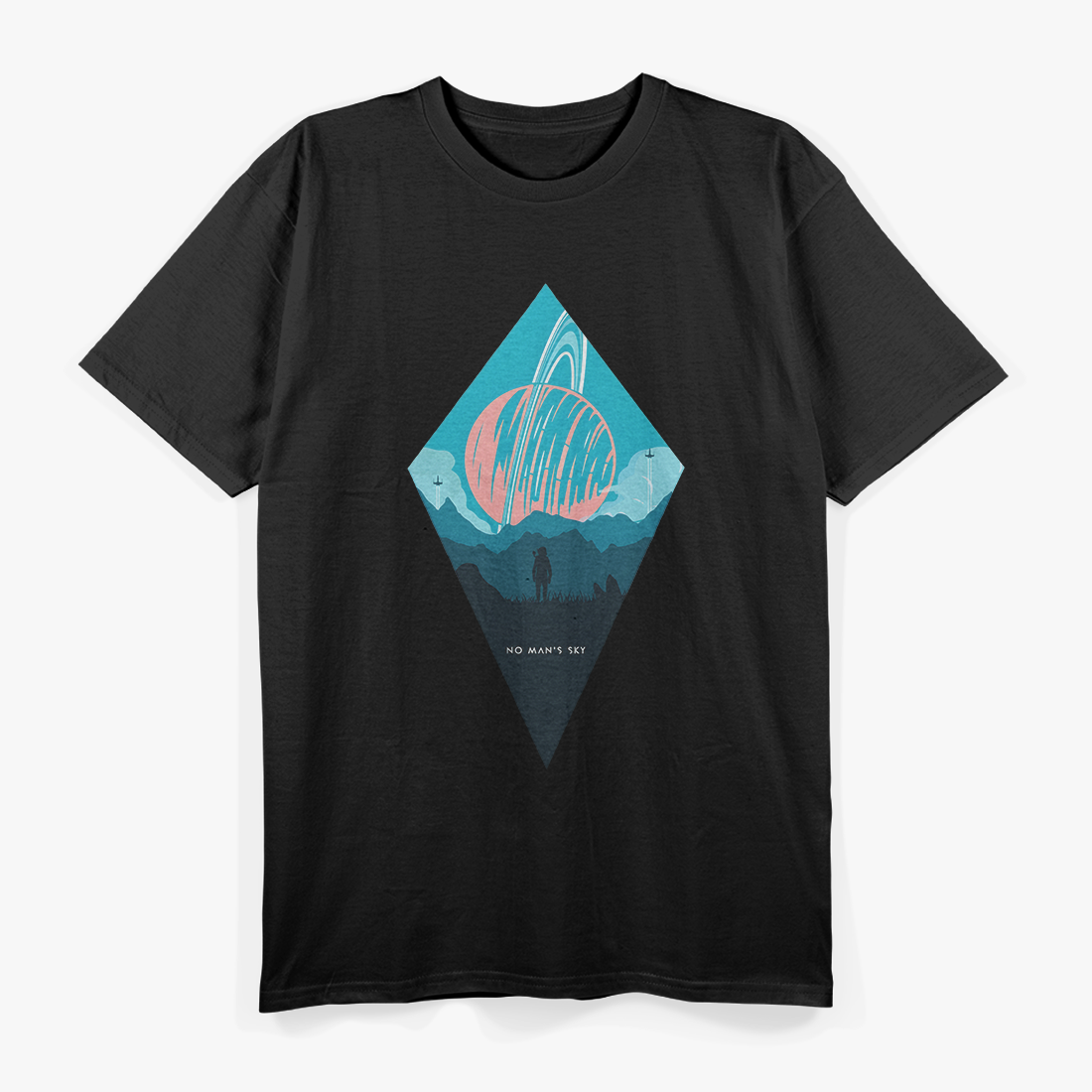 Retro Sci-Fi Explorer – Vaporwave Space Adventure Graphic Love T-Shirt