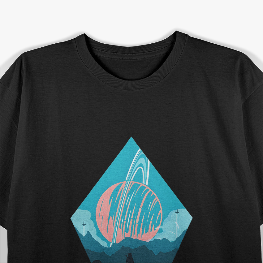 Retro Sci-Fi Explorer – Vaporwave Space Adventure Graphic Love T-Shirt