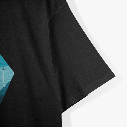 Retro Sci-Fi Explorer – Vaporwave Space Adventure Graphic Love T-Shirt