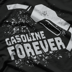 Gasoline Forever Funny Gas Car Lover Retro Driving Quote T-shirt
